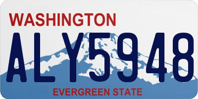 WA license plate ALY5948