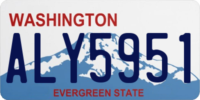 WA license plate ALY5951