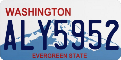 WA license plate ALY5952