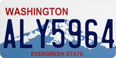 WA license plate ALY5964