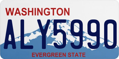 WA license plate ALY5990