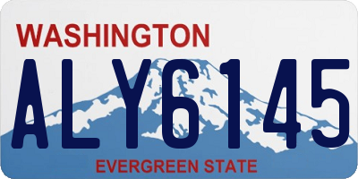 WA license plate ALY6145