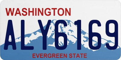 WA license plate ALY6169