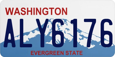 WA license plate ALY6176