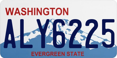 WA license plate ALY6225