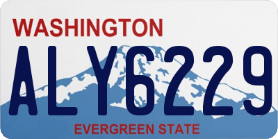 WA license plate ALY6229