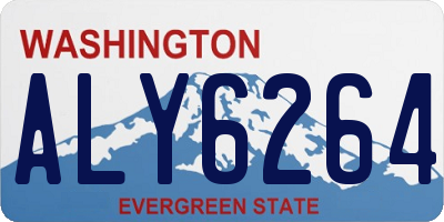 WA license plate ALY6264