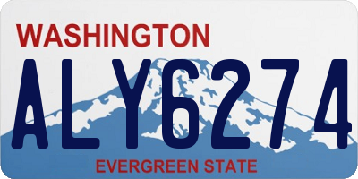 WA license plate ALY6274