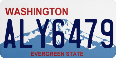 WA license plate ALY6479