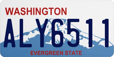 WA license plate ALY6511
