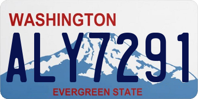 WA license plate ALY7291