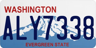 WA license plate ALY7338