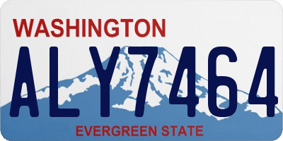 WA license plate ALY7464