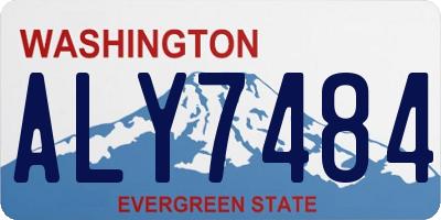 WA license plate ALY7484