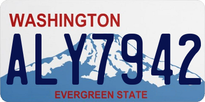 WA license plate ALY7942