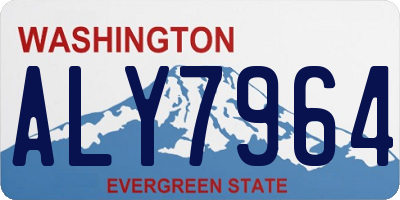 WA license plate ALY7964