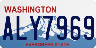 WA license plate ALY7969