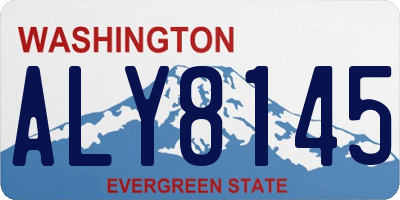 WA license plate ALY8145