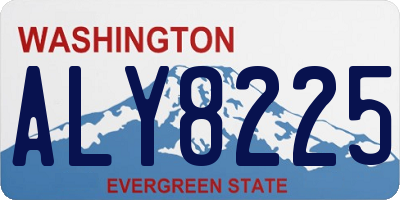 WA license plate ALY8225