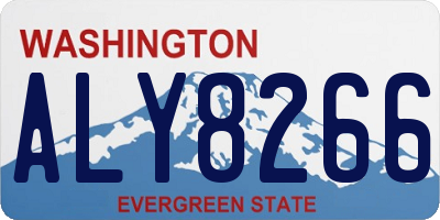 WA license plate ALY8266