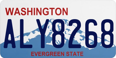 WA license plate ALY8268