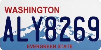 WA license plate ALY8269