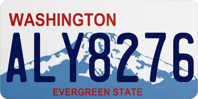 WA license plate ALY8276