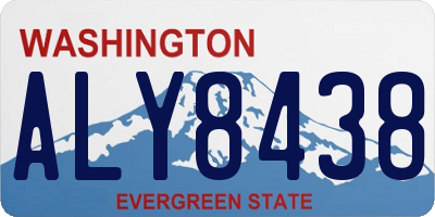 WA license plate ALY8438