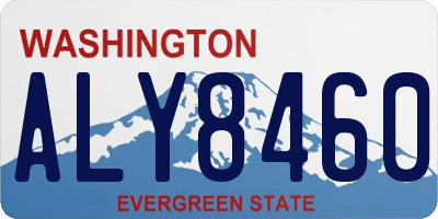 WA license plate ALY8460