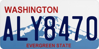 WA license plate ALY8470