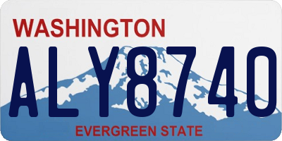 WA license plate ALY8740