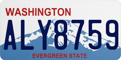 WA license plate ALY8759