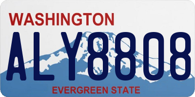 WA license plate ALY8808