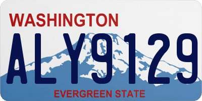 WA license plate ALY9129