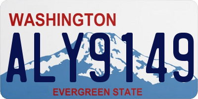 WA license plate ALY9149