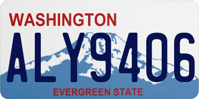 WA license plate ALY9406