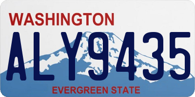WA license plate ALY9435