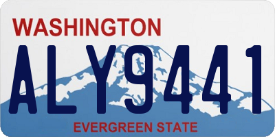 WA license plate ALY9441