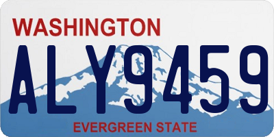 WA license plate ALY9459