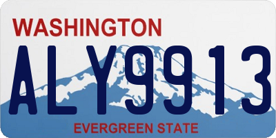 WA license plate ALY9913