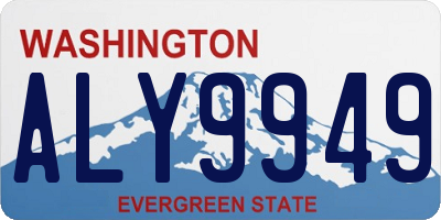 WA license plate ALY9949
