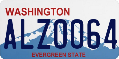 WA license plate ALZ0064
