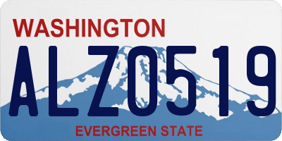 WA license plate ALZ0519