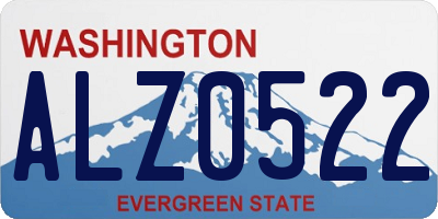 WA license plate ALZ0522