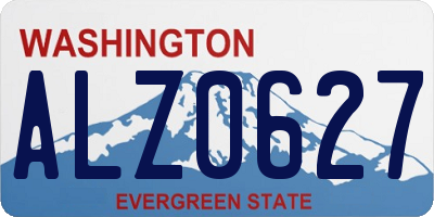 WA license plate ALZ0627