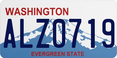 WA license plate ALZ0719