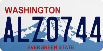 WA license plate ALZ0744