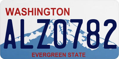 WA license plate ALZ0782