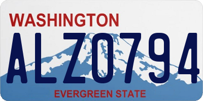 WA license plate ALZ0794