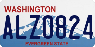 WA license plate ALZ0824
